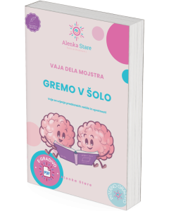 E-knjiga Gremo v šolo – razvojne vaje za pripravo na prvi razred.